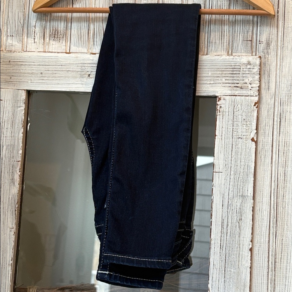 True Religion HALLE Mid-Rise Super Skinny Jeans Size 24  Indigo EUC - Picture 7 of 12